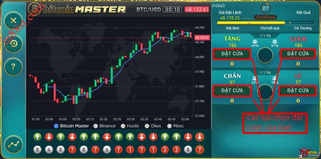 Fly to the moon cùng Bitcoin Master - Game mới siêu thú vị từ BONG88 3 link bong88 viva88 sbobet đá gà sv388 kèo nhà cái